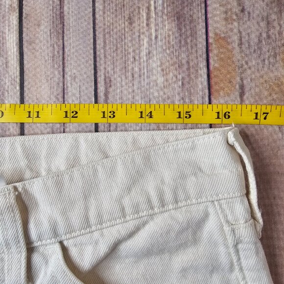 J.Crew High Rise 90s Classic Straight Carpenter Jean Cotton Organic Natural 29 - Picture 10 of 15